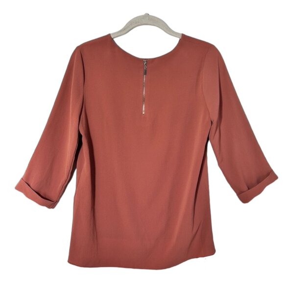 Atmosphere Women's 3/4 Sleeve Pullover Tunic Top in Rose - Size 4 - Picture 2 of 5